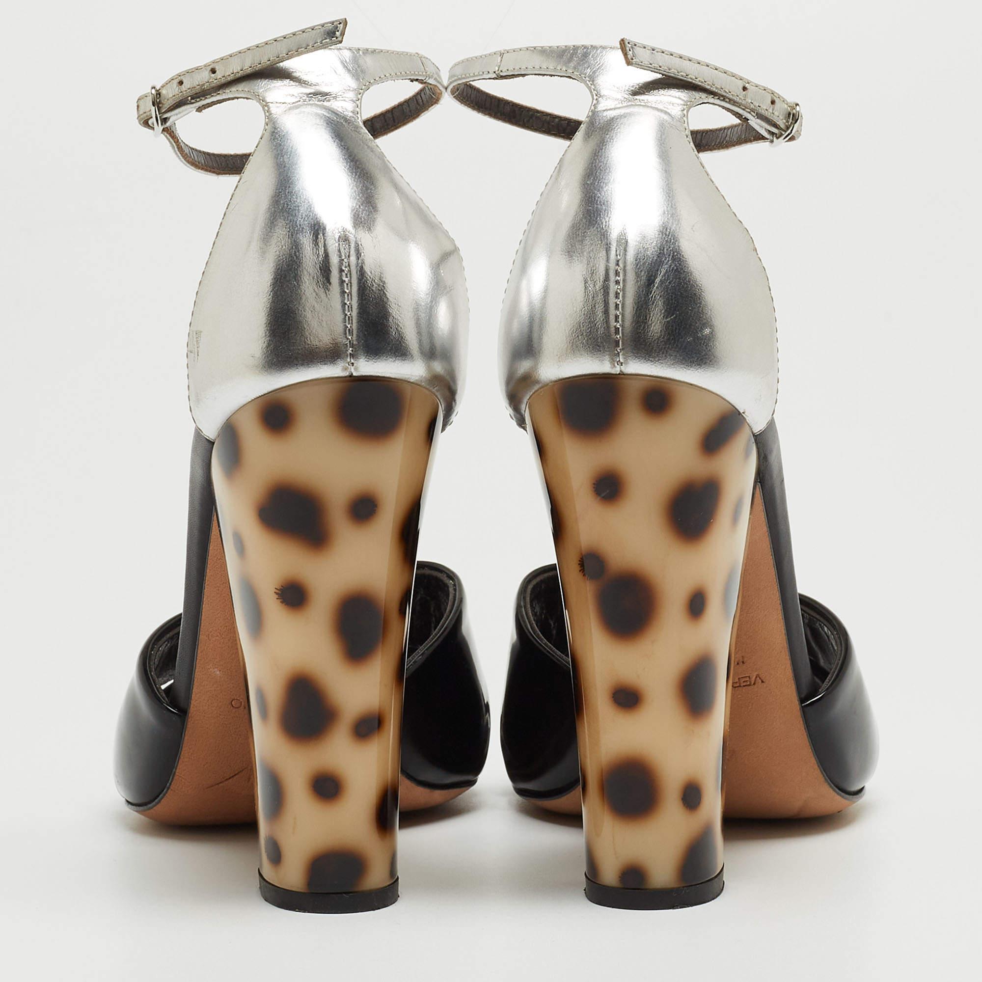 Donna Giuseppe Zanotti Sandali con cinturino alla caviglia incrociato in vernice bicolore Taglia 36 in vendita