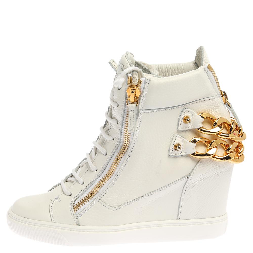 giuseppe zanotti white sneakers