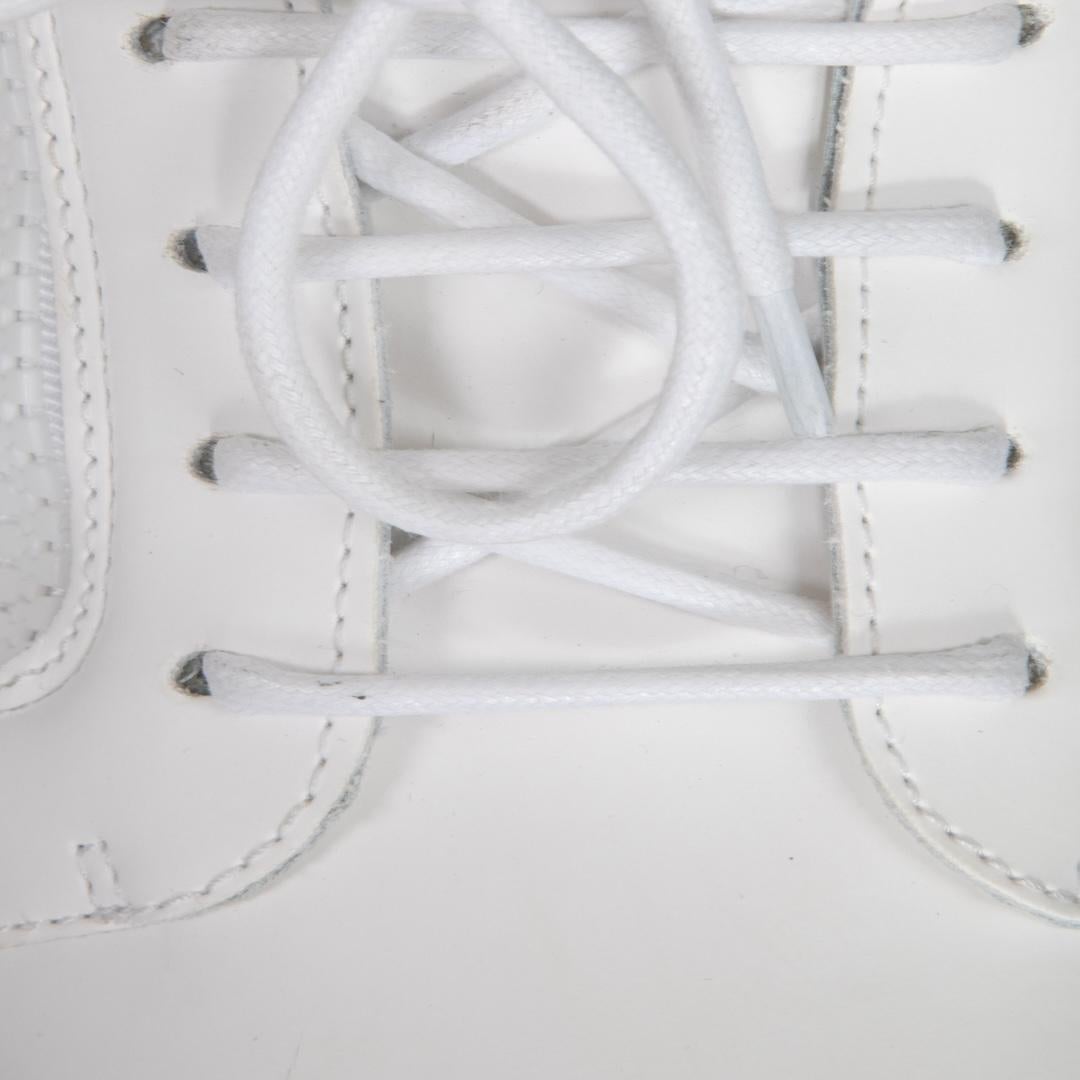 Women's Giuseppe Zanotti White Leather Gail Trainers Size IT 39.5 For Sale