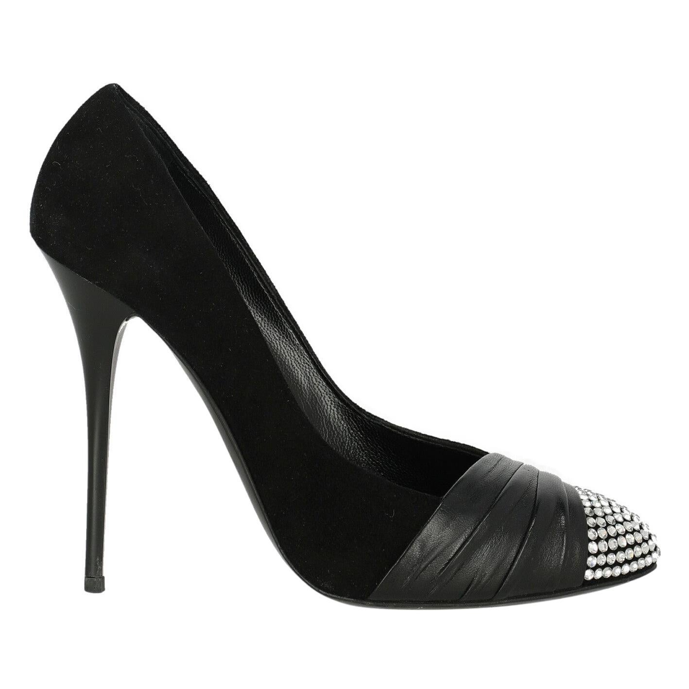 Giuseppe Zanotti Woman Pumps Black Leather IT 40 For Sale