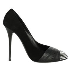 Giuseppe Zanotti Woman Pumps Black Leather IT 40