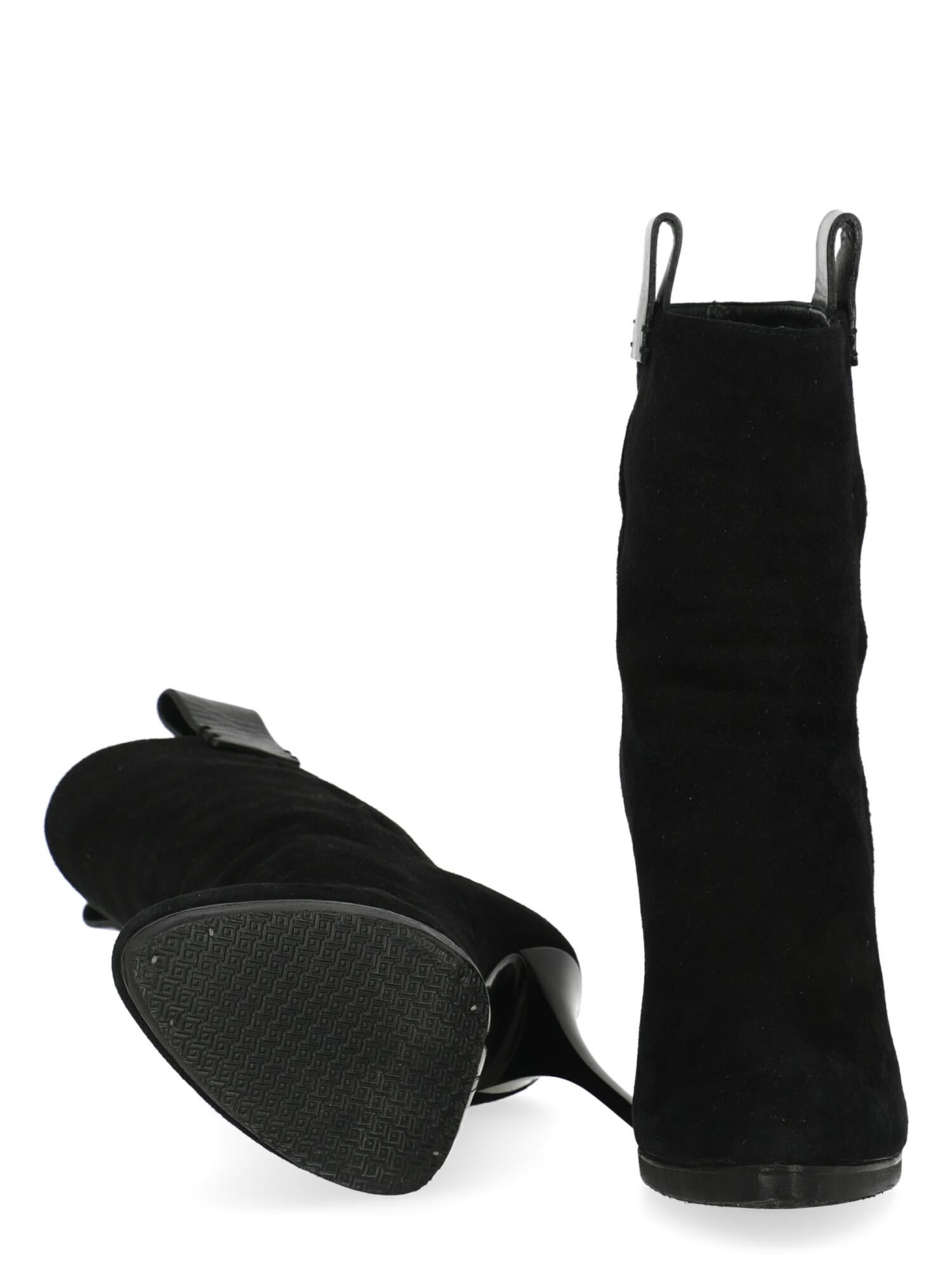 Women's Giuseppe Zanotti Women Ankle boots  Black Leather EU 37.5 For Sale