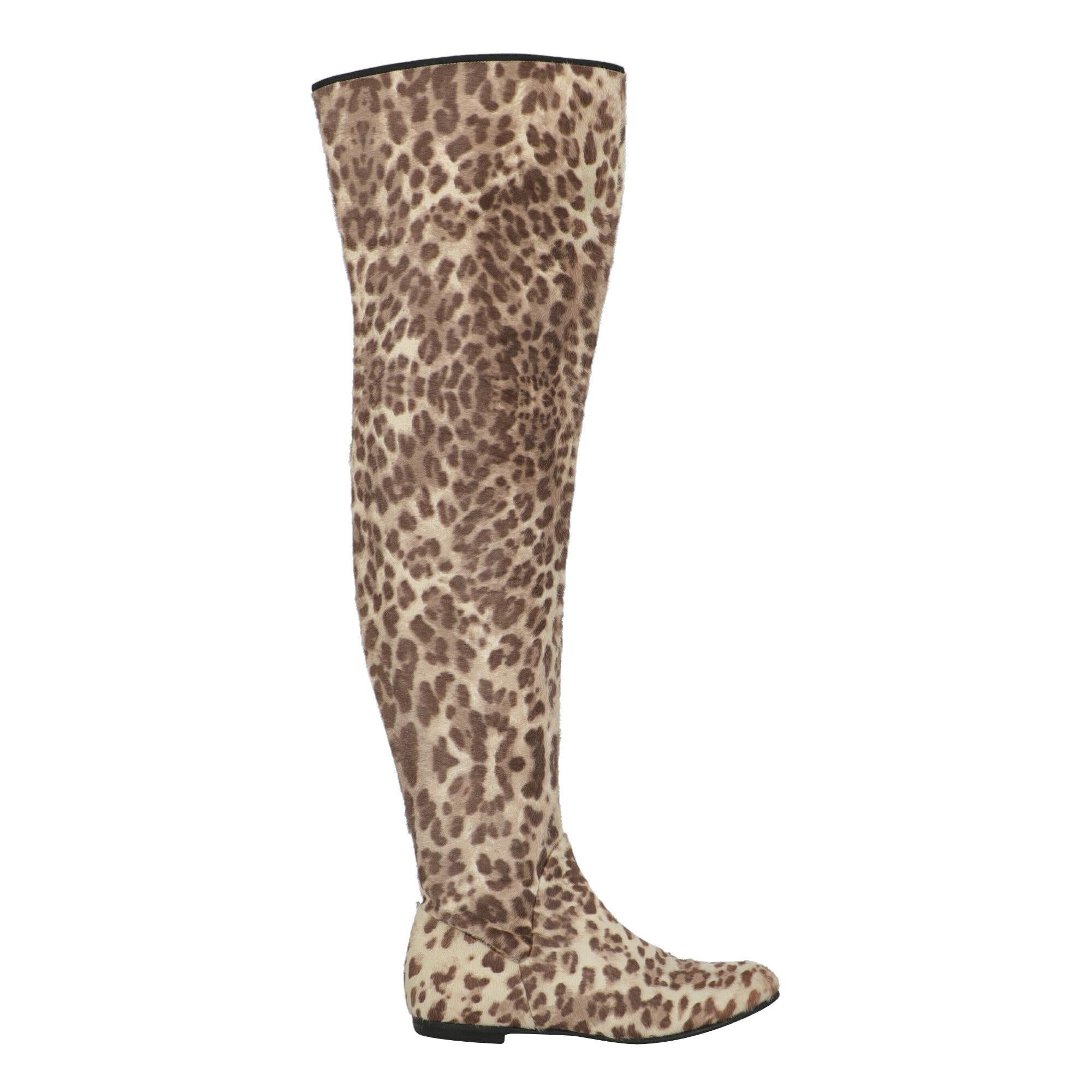 Giuseppe Zanotti  Women   Boots  Beige, Brown Leather EU 37 For Sale