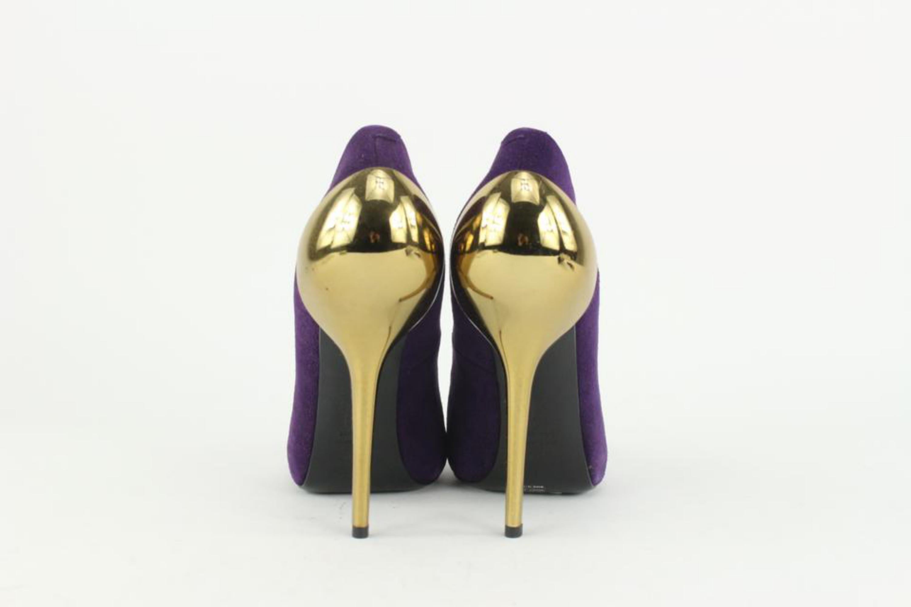 purple and gold shoes women's