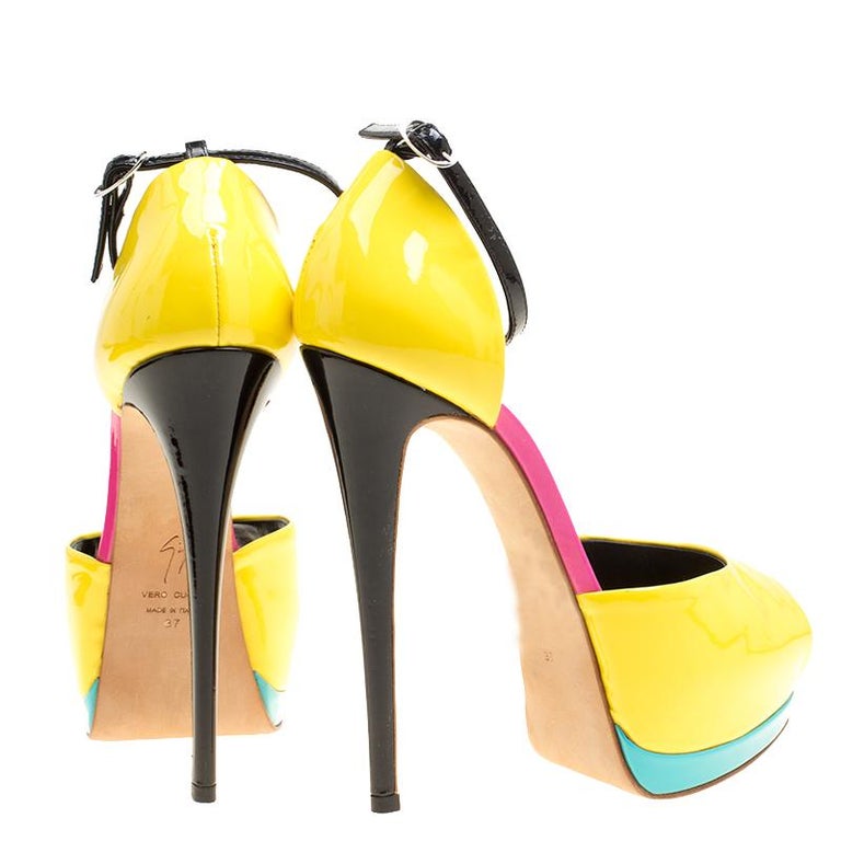 yellow giuseppe heels