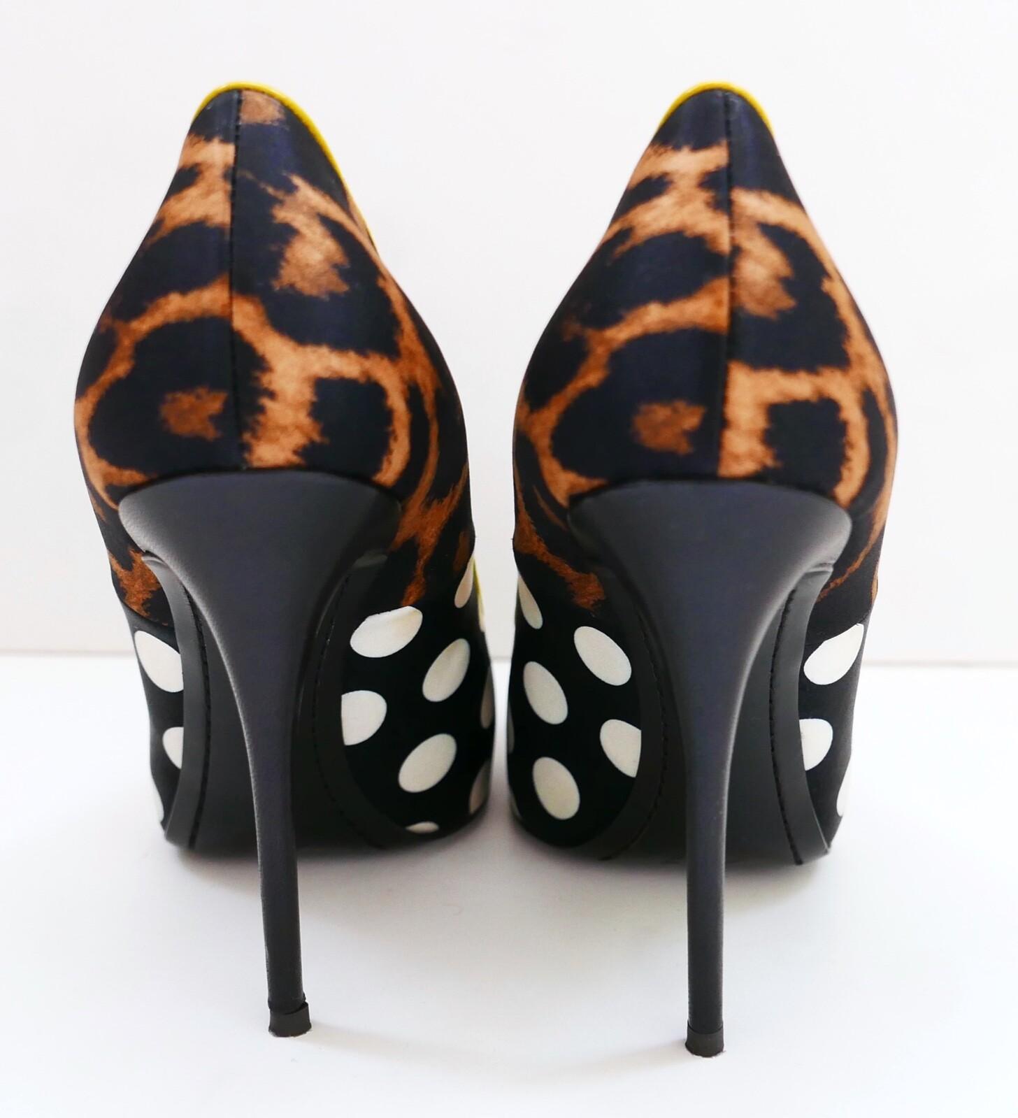 Giuseppe Zanotti Yvette Multi Print Bombas Tacones Negro en venta