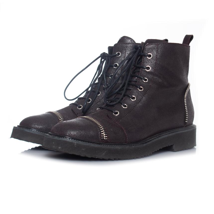 Giuseppe Zanotti, Biker-Stiefel mit Reißverschluss zum Schnüren Damen im Angebot