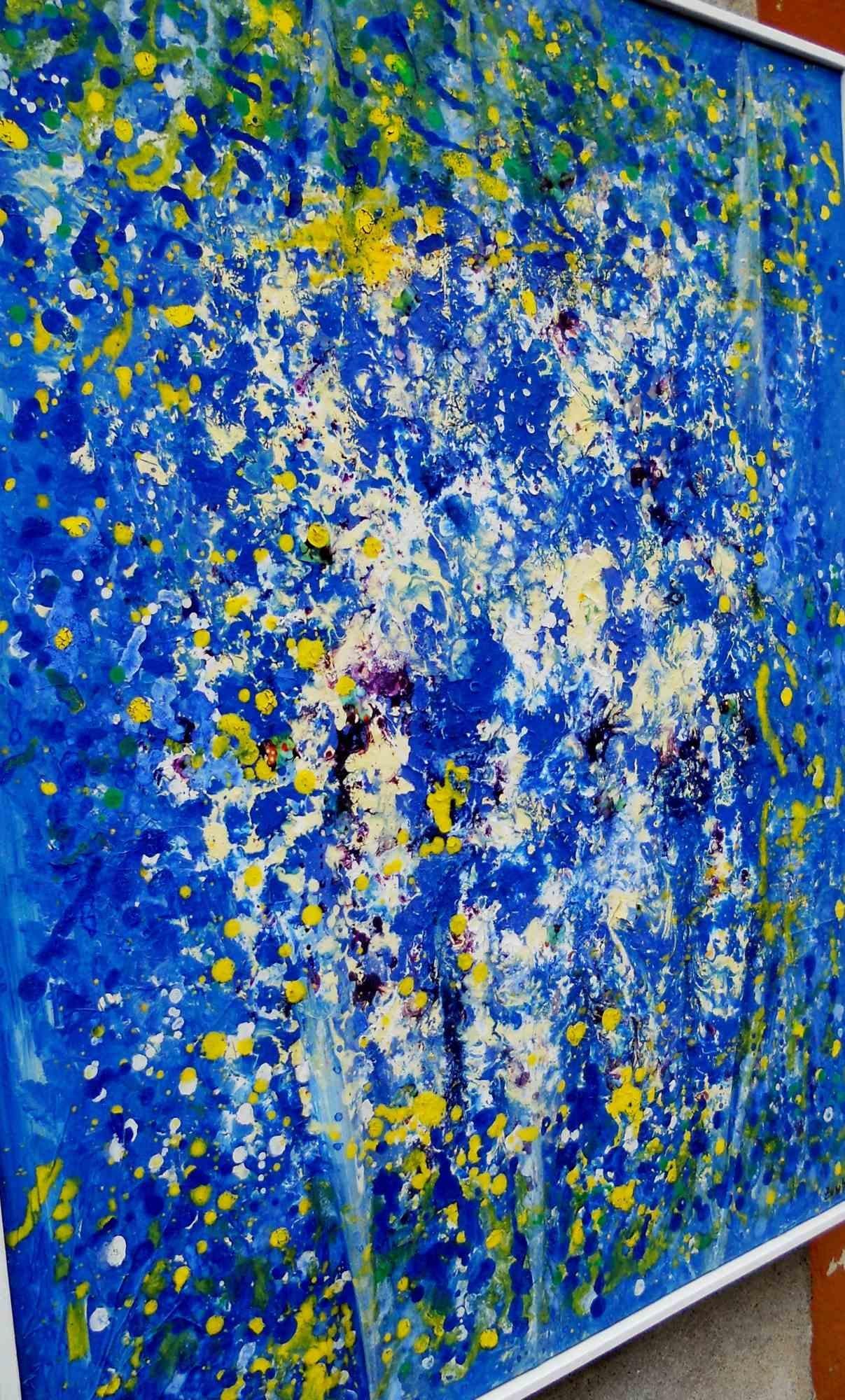 Dripping for Color Freedom - Painting by Giuseppe Zumbolo - 2016 For Sale 1