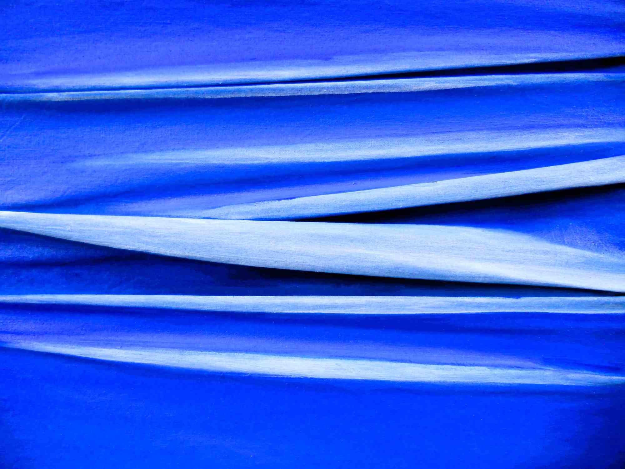 Seine Majesty the Blue – Gemälde von Giuseppe Zumbolo – 2023 im Angebot 1