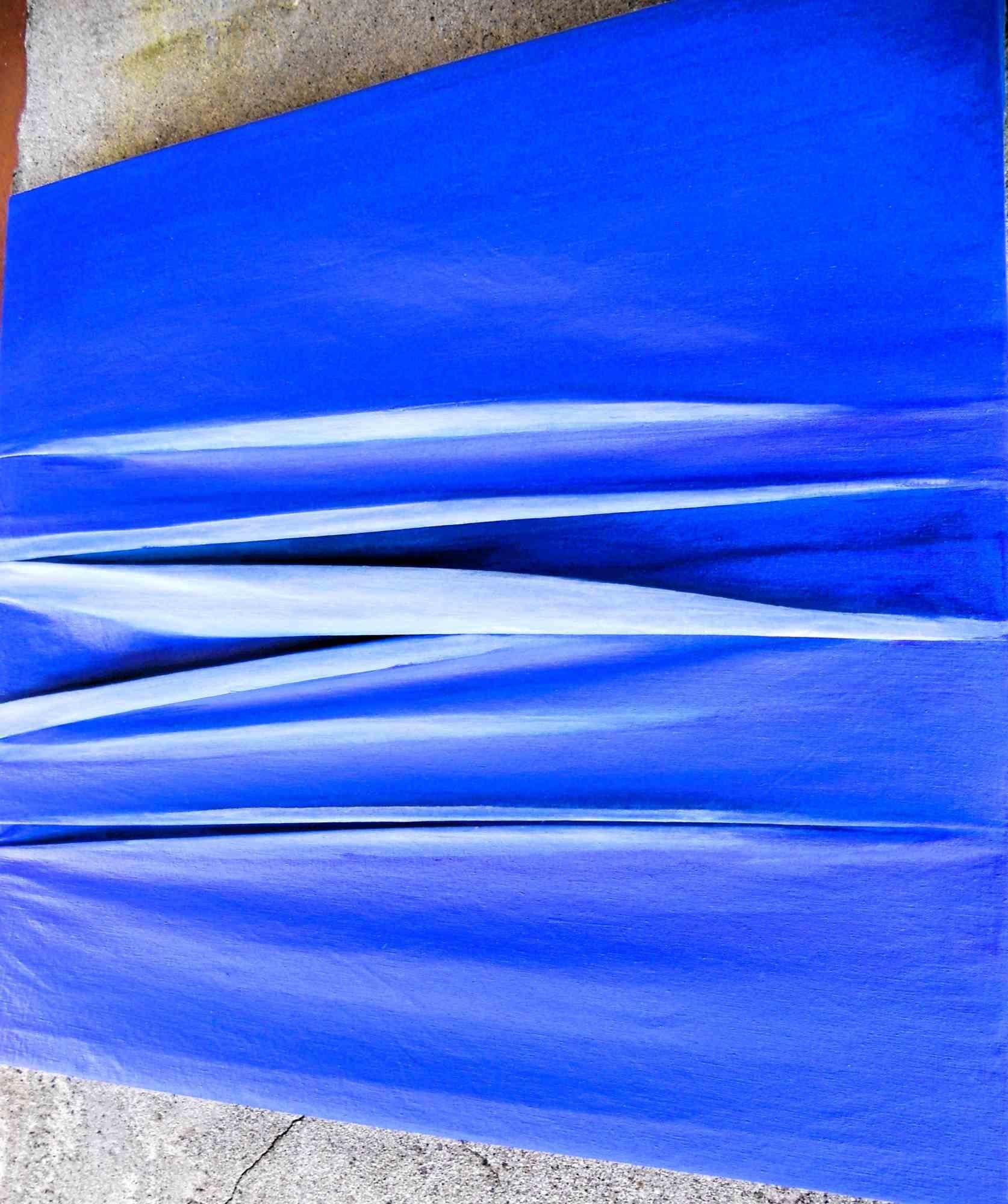 His Majesty the Blue - Painting by Giuseppe Zumbolo - 2023 For Sale 2