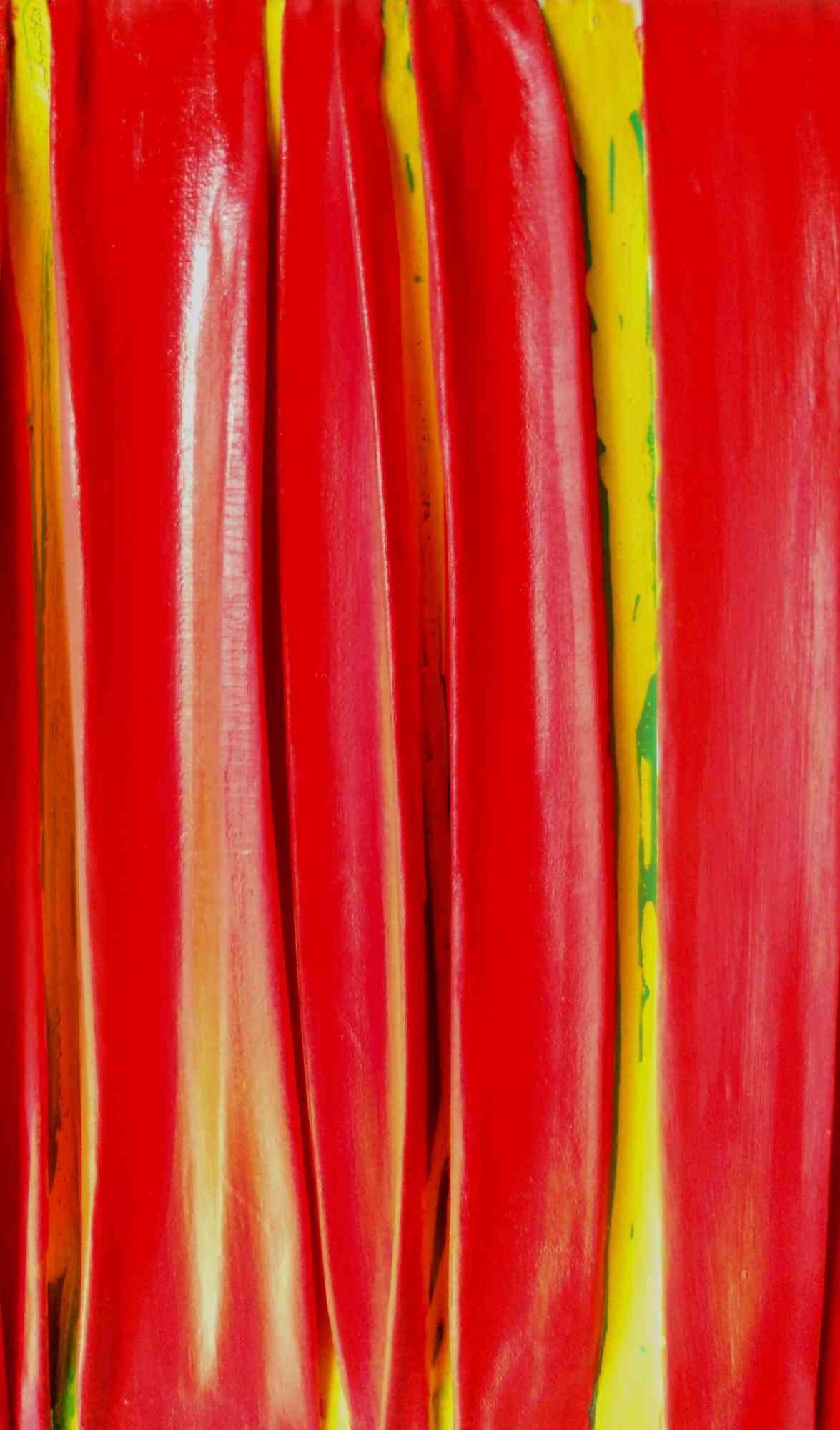 Red and Yellow Composition -  Painting by Giuseppe Zumbolo - 2021 For Sale 2