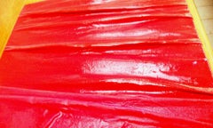 Red Space, Abstract Mixed Media Painting on Canvas, 2016, Unframed