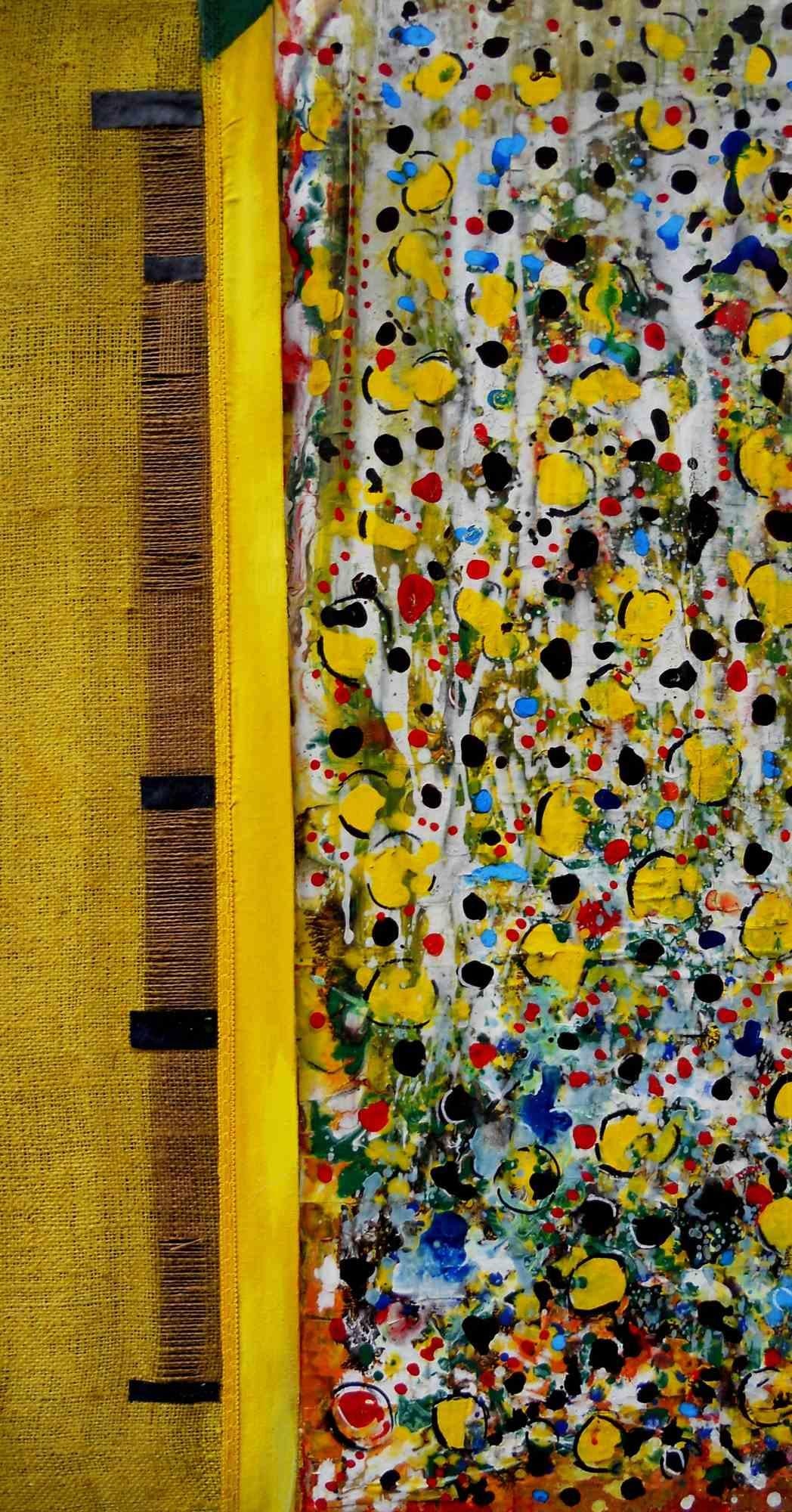 Yellow Curtain - Painting by Giuseppe Zumbolo - 2018 For Sale 1