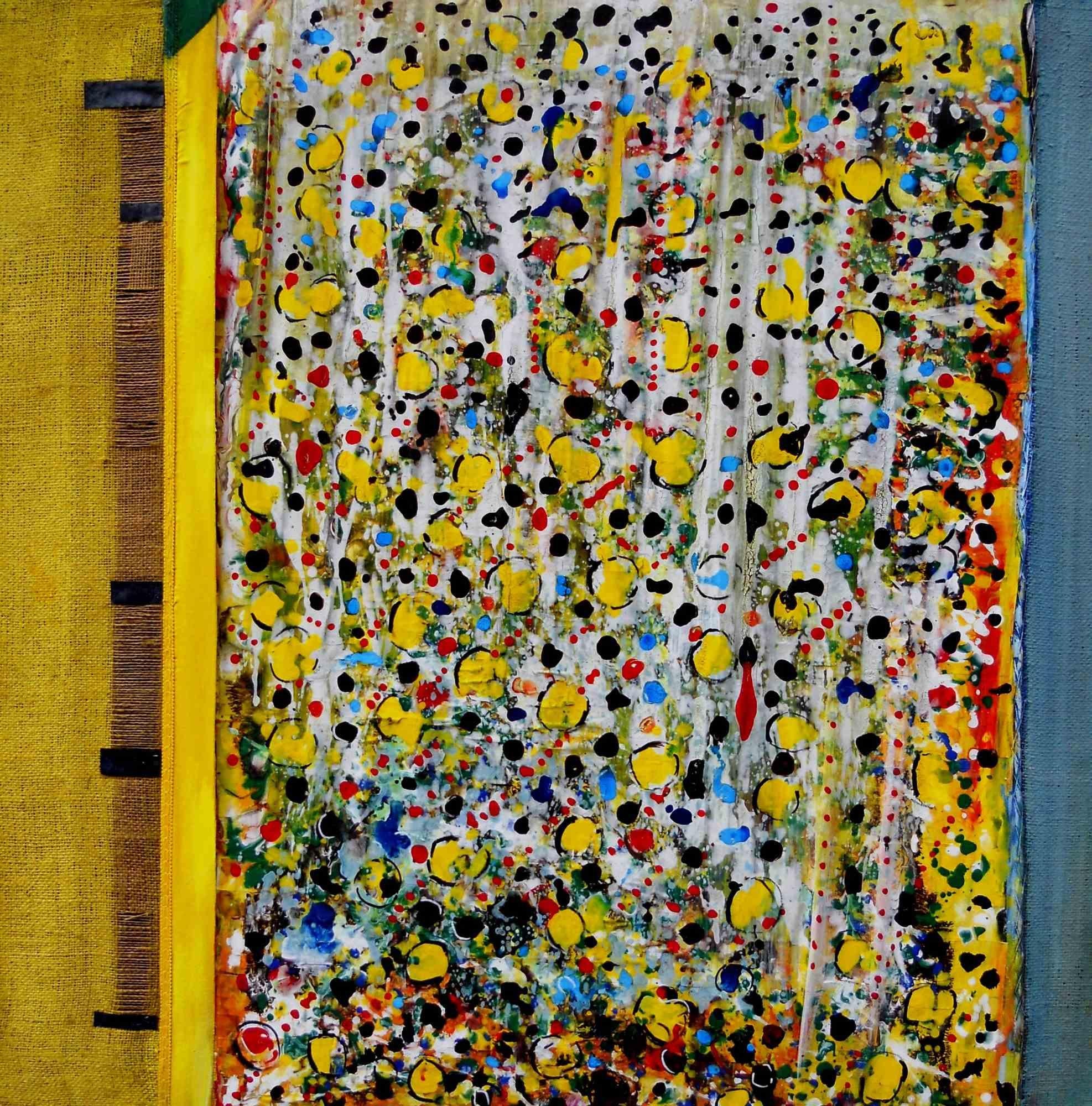Gelber Vorhang – Gemälde von Giuseppe Zumbolo – 2018