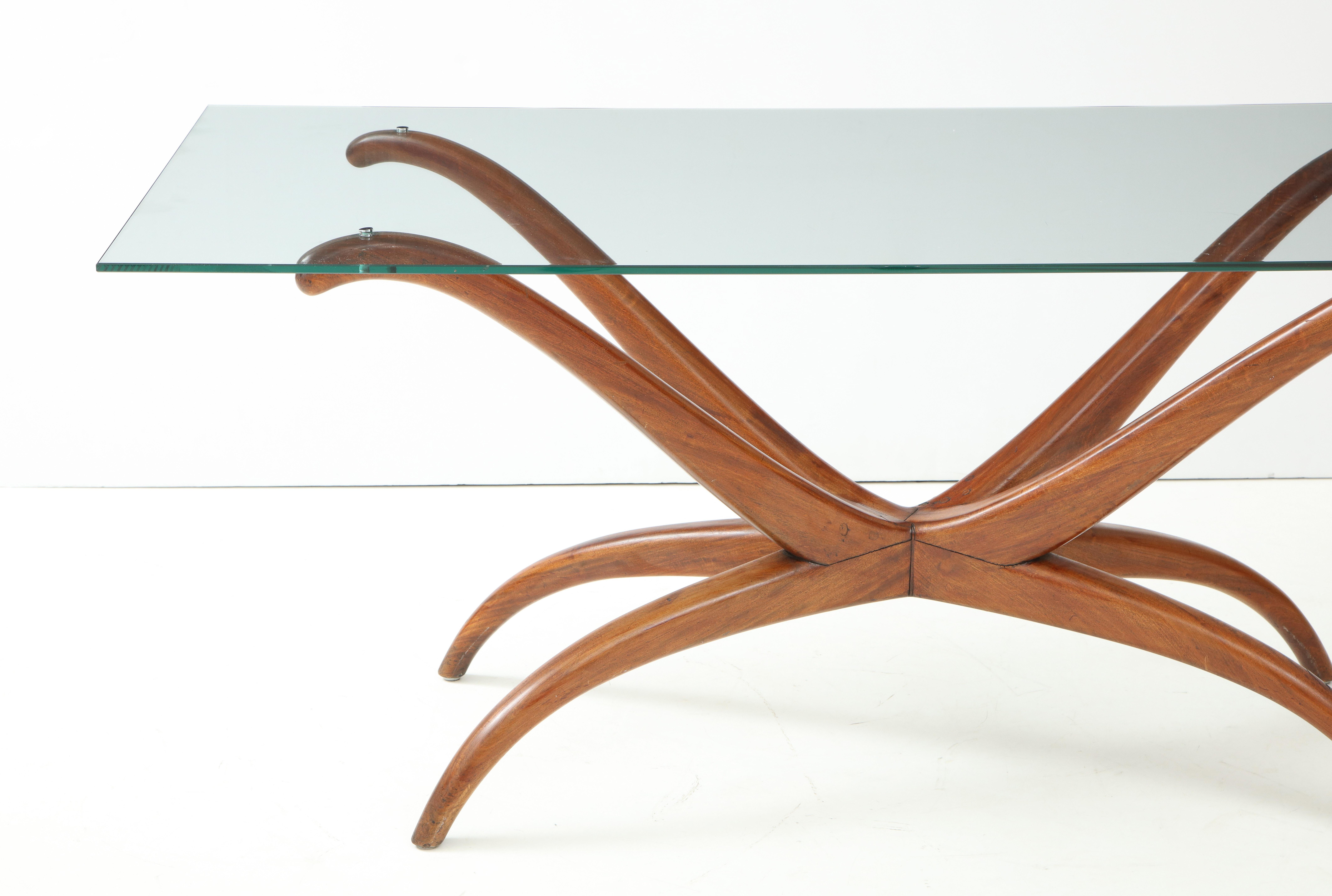 Mid-20th Century Giuseppi Scapinelli Sculptural 1950s Brazilian Spyder Table For Sale