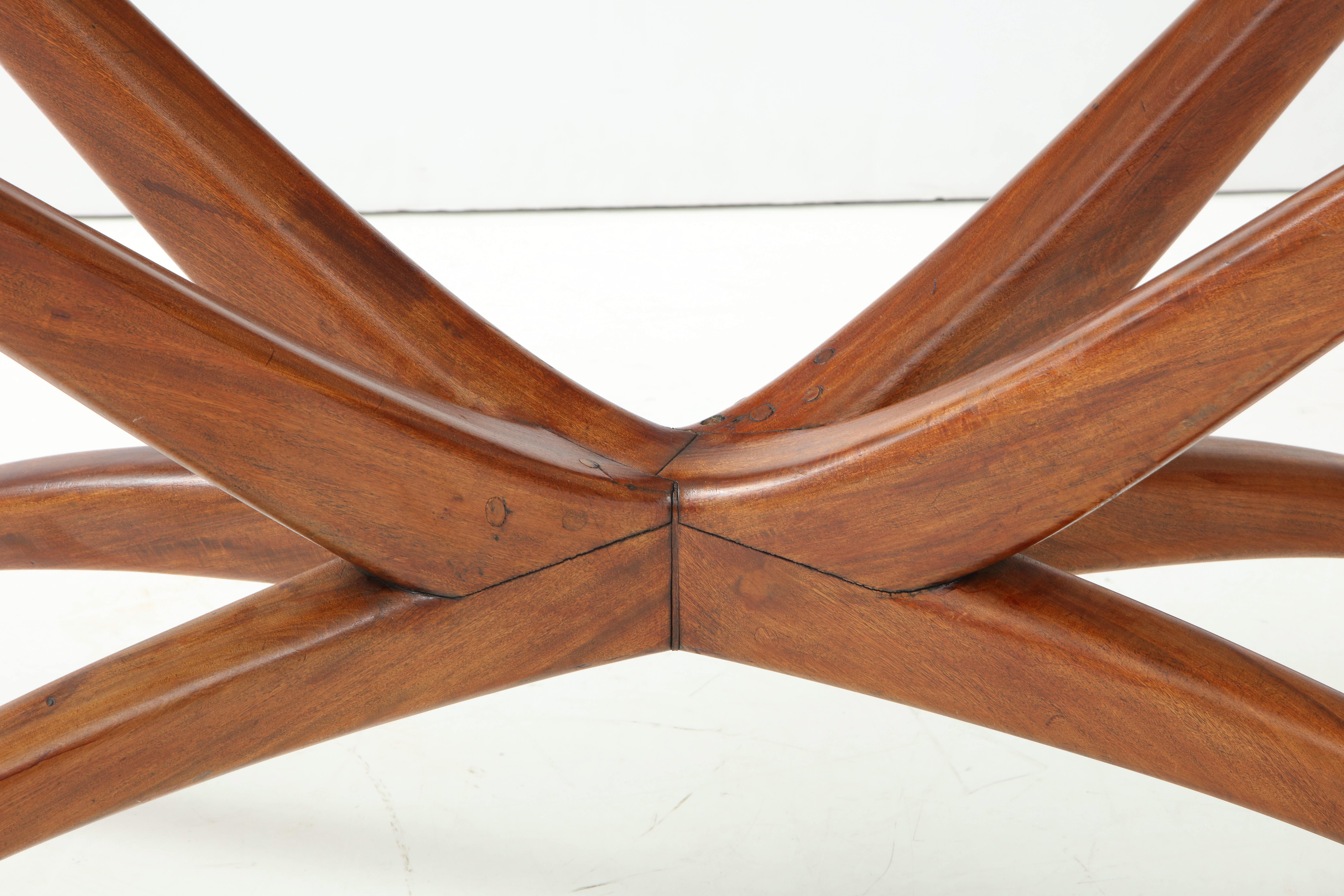 Glass Giuseppi Scapinelli Sculptural 1950s Brazilian Spyder Table For Sale