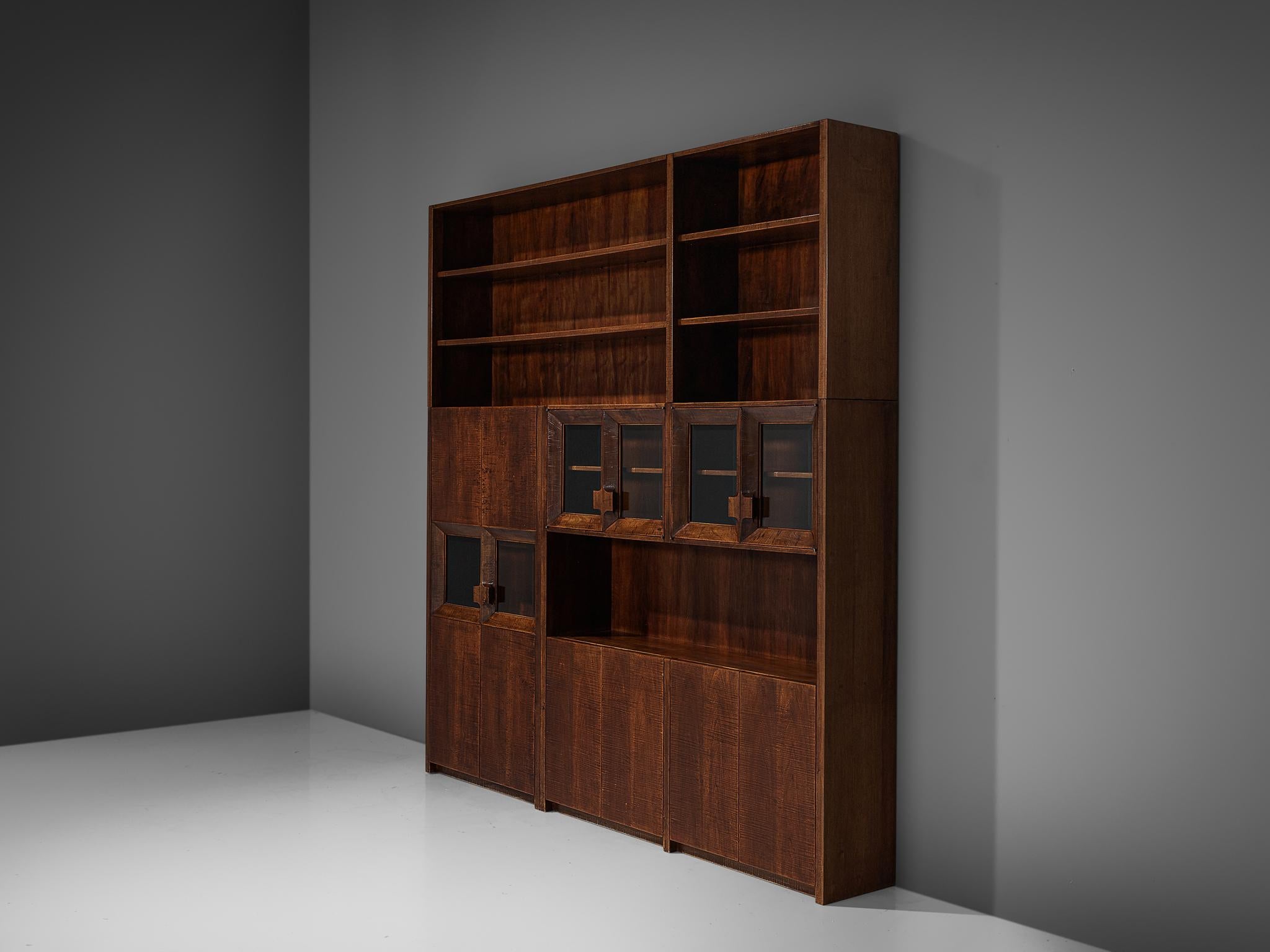 Giusseppe Rivadossi Wall Unit in Carved Oak 2