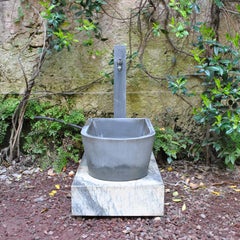 Giusti and De Rosa Drinking Fountain in Marble and Stone 80's