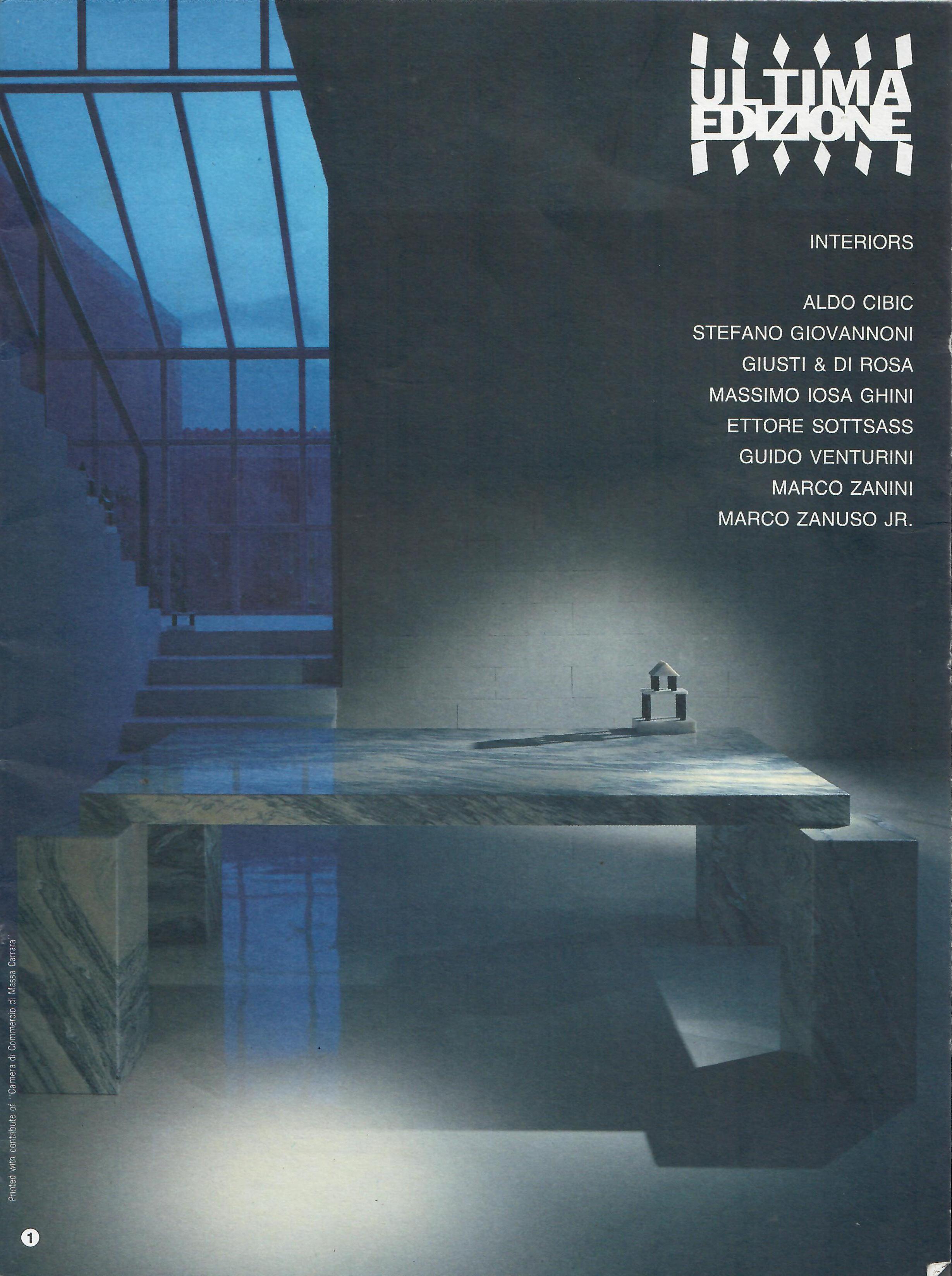 Giusti & Di Rosa 1980s Table for the Latest Edition Italy in Carrara Marble 7