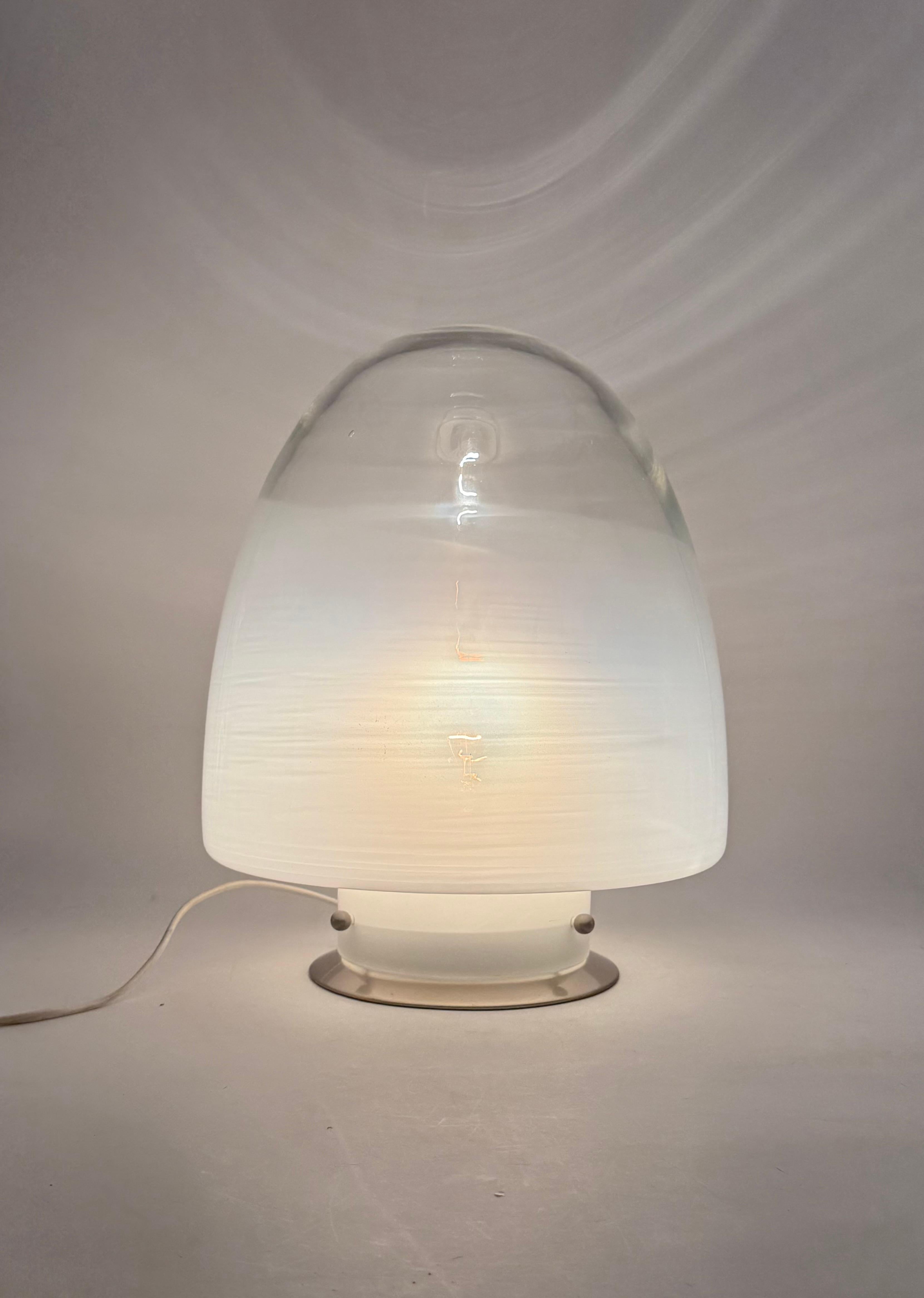 Giusto Toso, lampe de table Ebe mod. en verre d'art de Murano, Leucos, Italie, années 1970 en vente 2