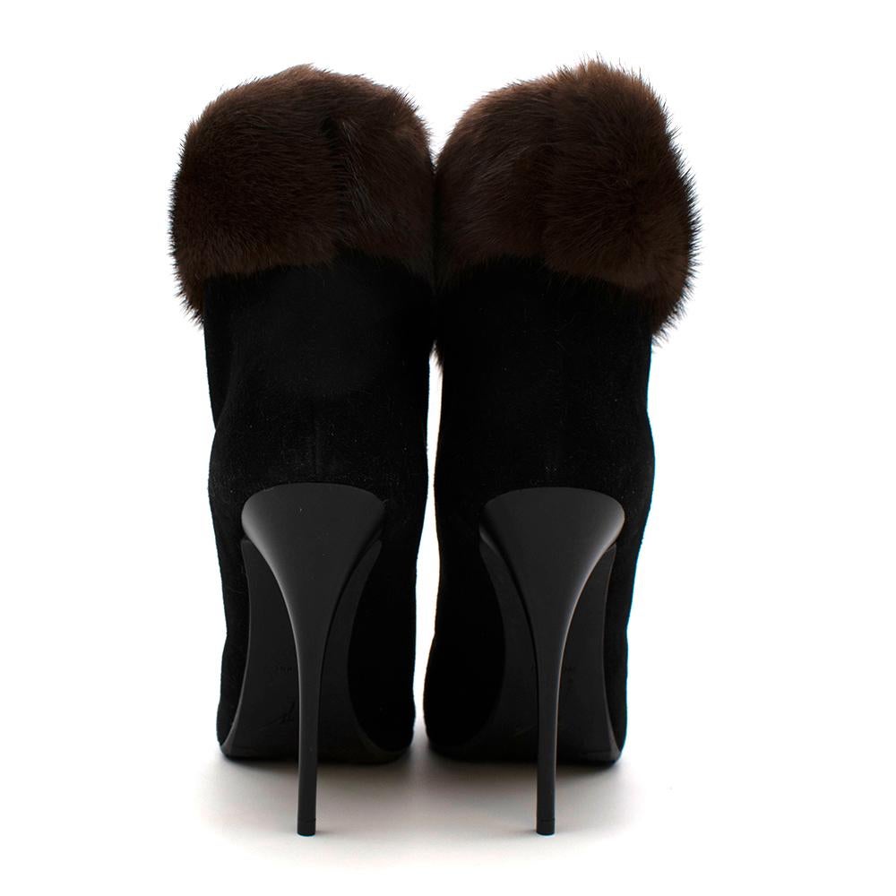 mink ankle boots
