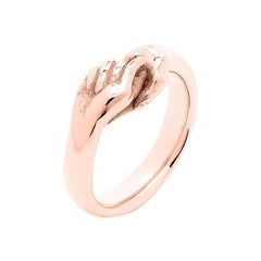 Give & Receive 18 Carat Rose Gold Ring by Lorenzo Quinn