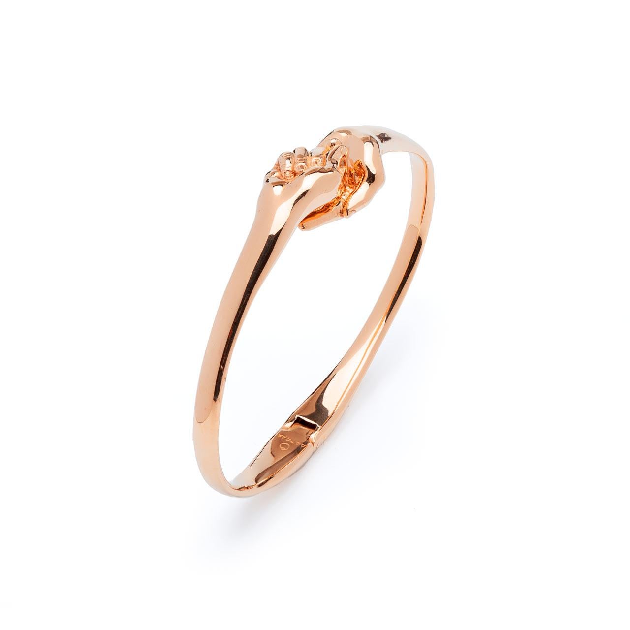 Give & Receive 18ct Rose Golden Bangle Bracelet by Lorenzo Quinn Jewellery
Available in rose, yellow and white gold.
Also available with leather strap, see other listings.

Inspiration
