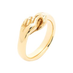 Give & Receive 18 Carat Yellow Gold Ring by Lorenzo Quinn