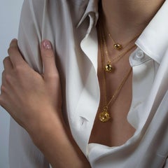 Give the Earth Gold Plated Jewelry Necklace Set by Cristina Ramella