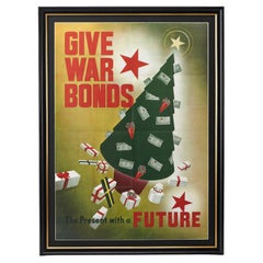 "Give War Bonds. the Present with a Future." Vintage Wwii U.S. Treasury Poster