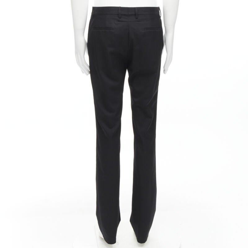 GIVENCHY 100% lana pantalón recto negro EU48 M en venta 1