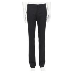 GIVENCHY 100% Wolle schwarz Hose mit geradem Bein Hose EU48 M