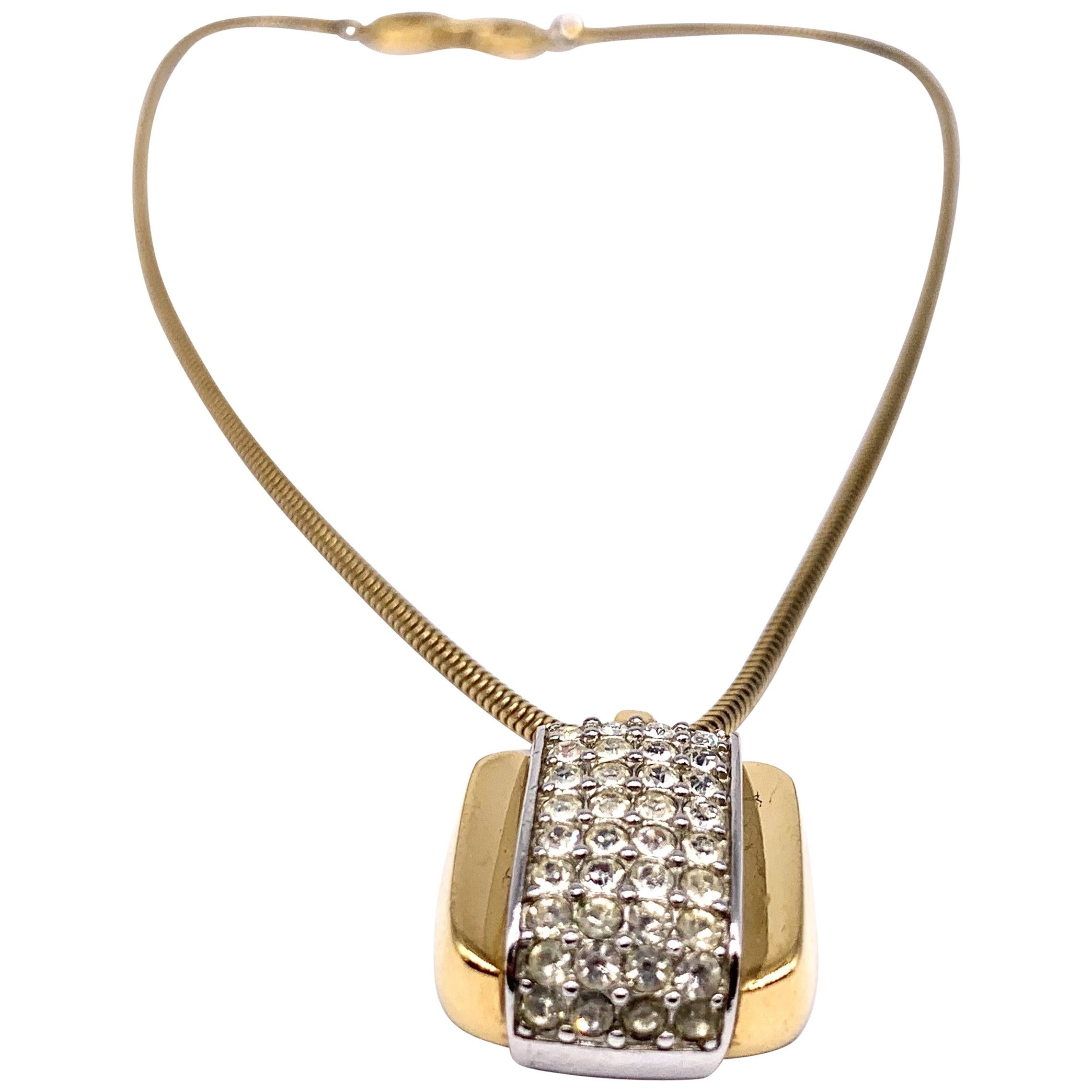 GIVENCHY 1970s Vintage Pendant Necklace