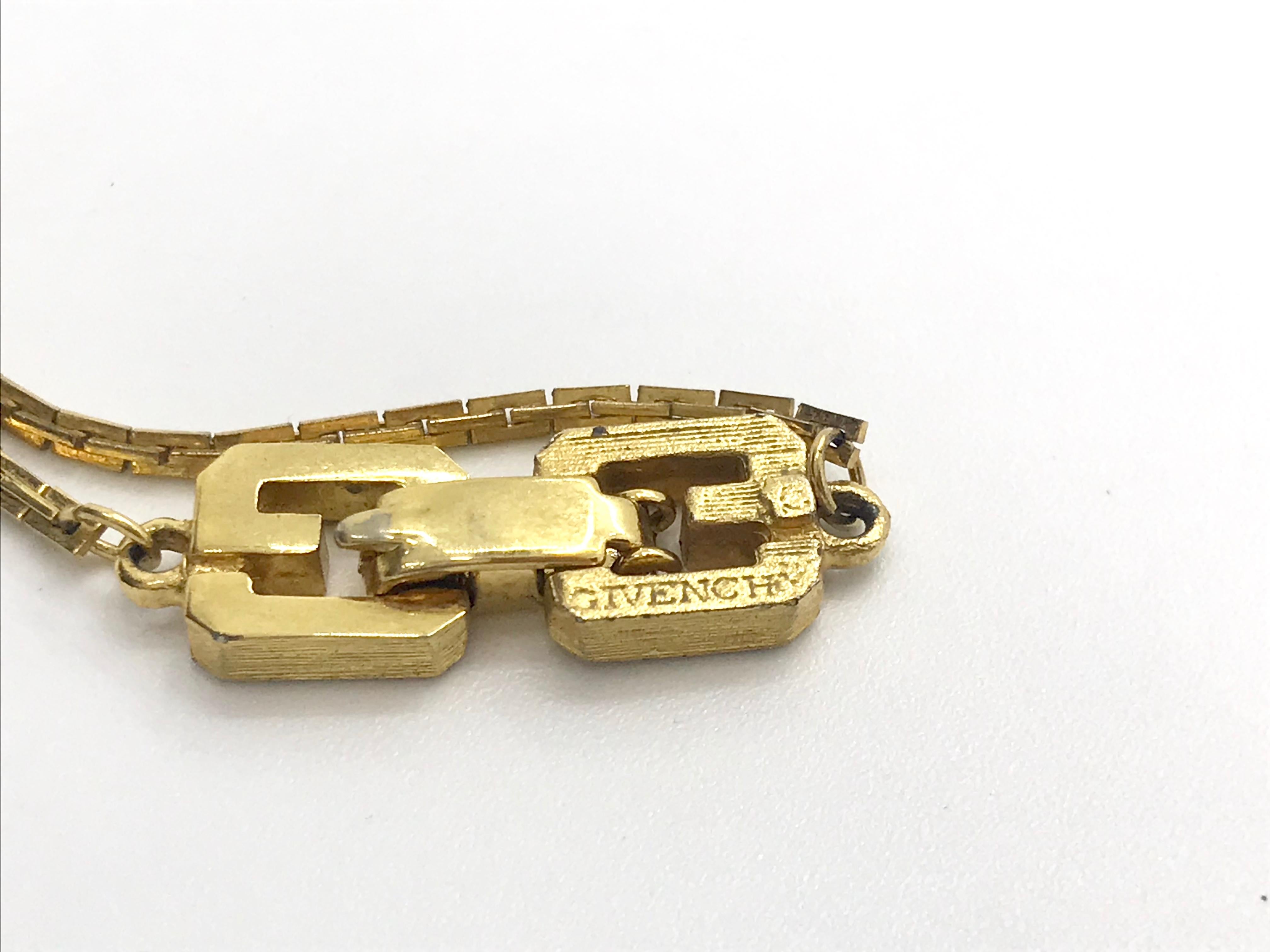 Givenchy 1970s Vintage Whistle Pendant Necklace 3