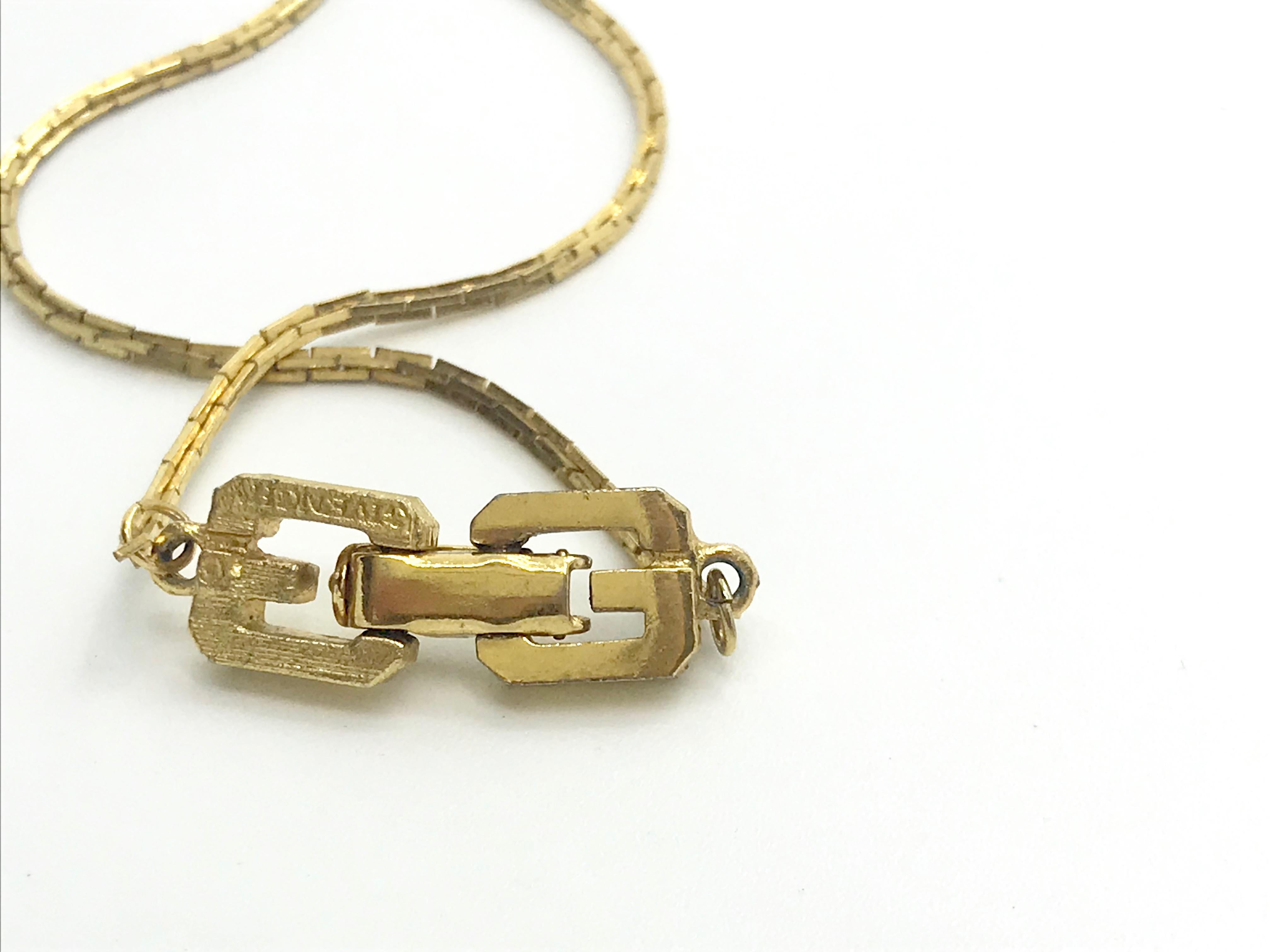 Contemporary Givenchy 1970s Vintage Whistle Pendant Necklace
