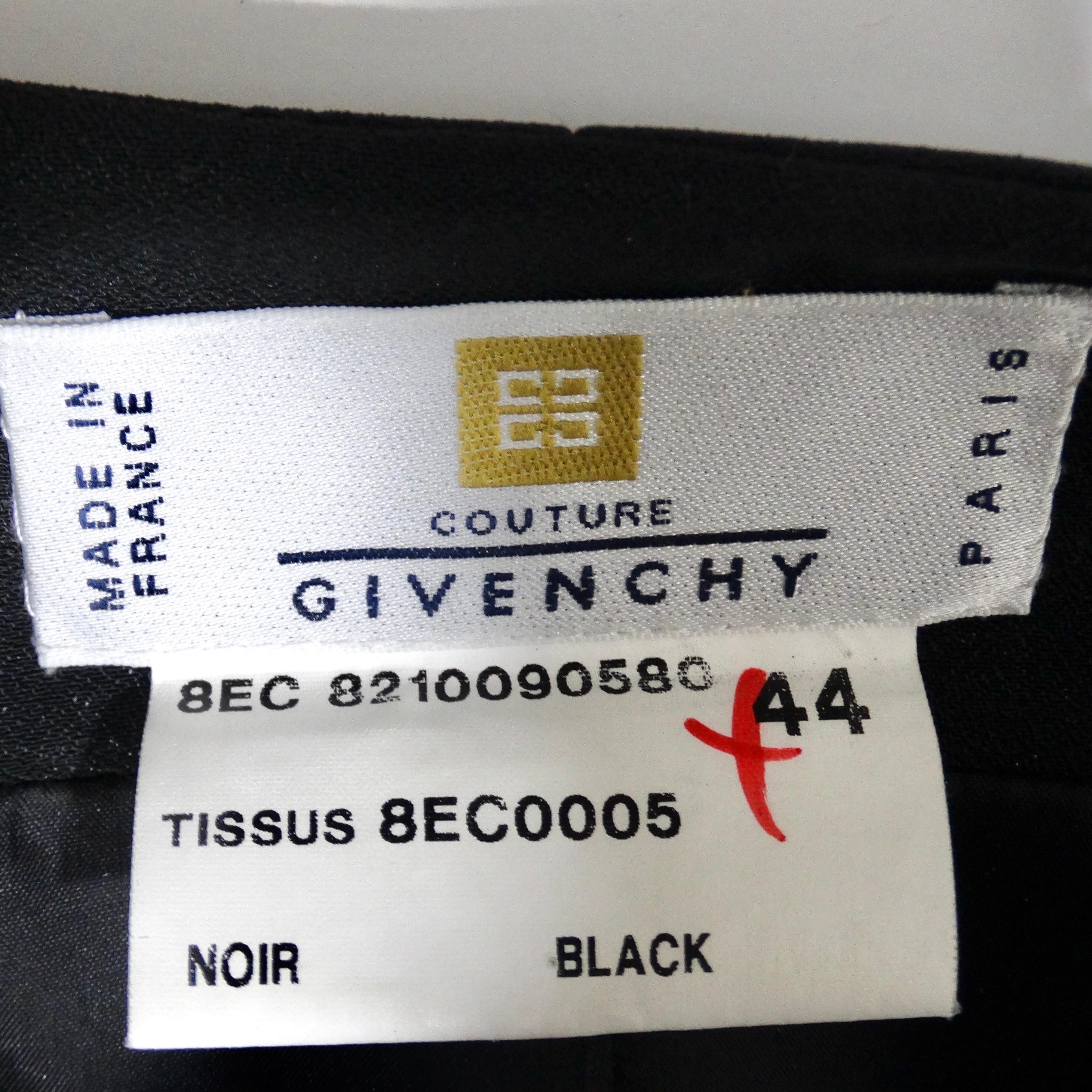 Givenchy 1980s Black Fringe Vest For Sale 5