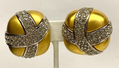 Givenchy 1980s Button Earrings