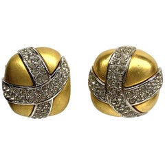 Givenchy 1980s Button Earrings