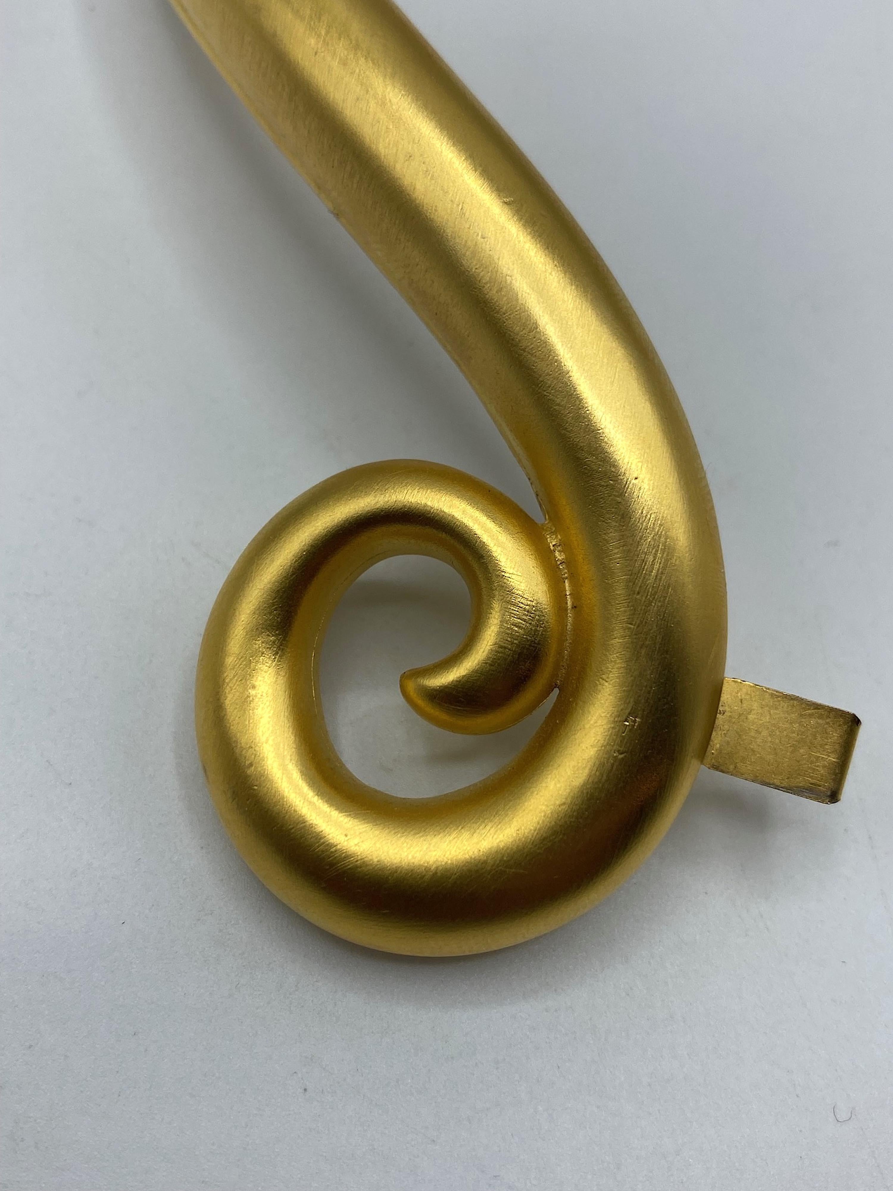 Givenchy 1980s Satin Gold Torque Necklace 5
