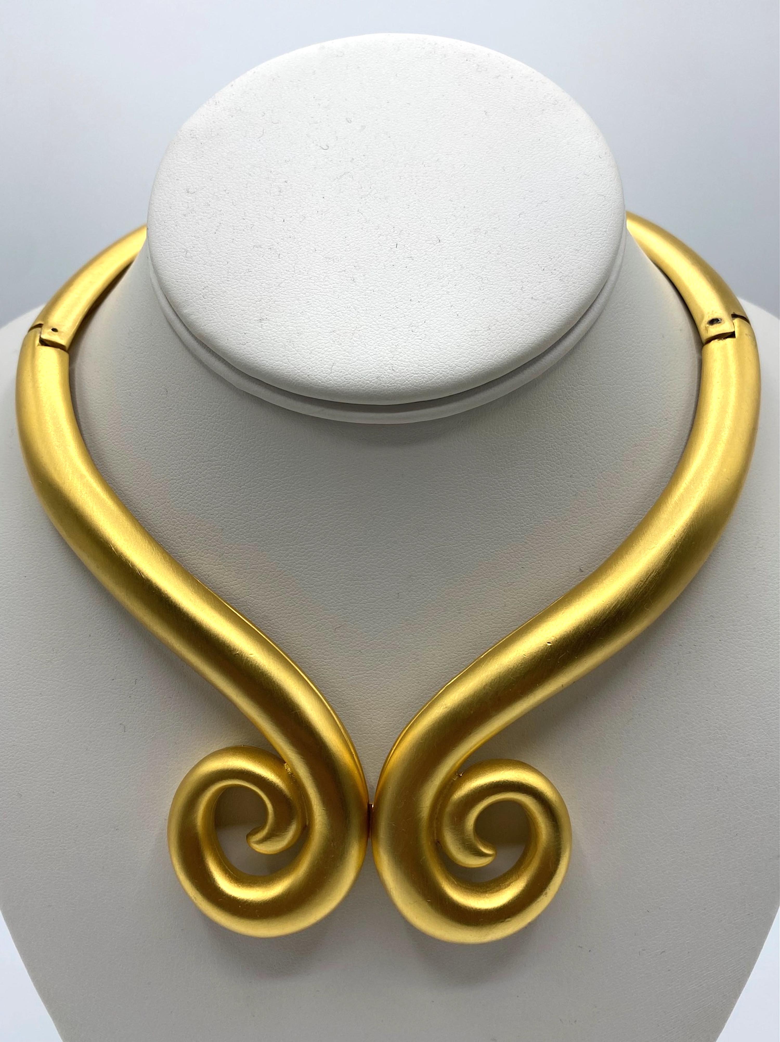 torque necklace gold