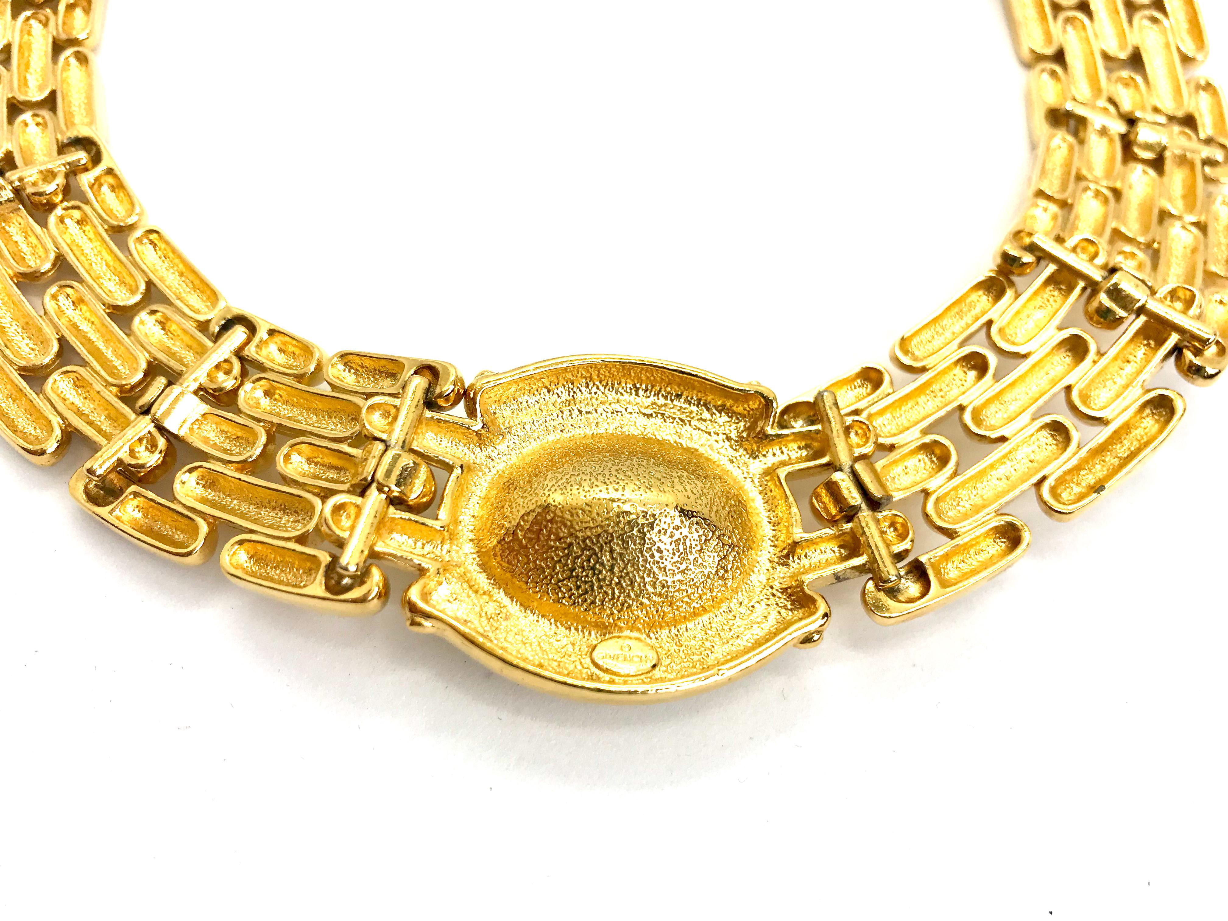 Women's or Men's Givenchy 1980s Vintage Statement Collar Necklace