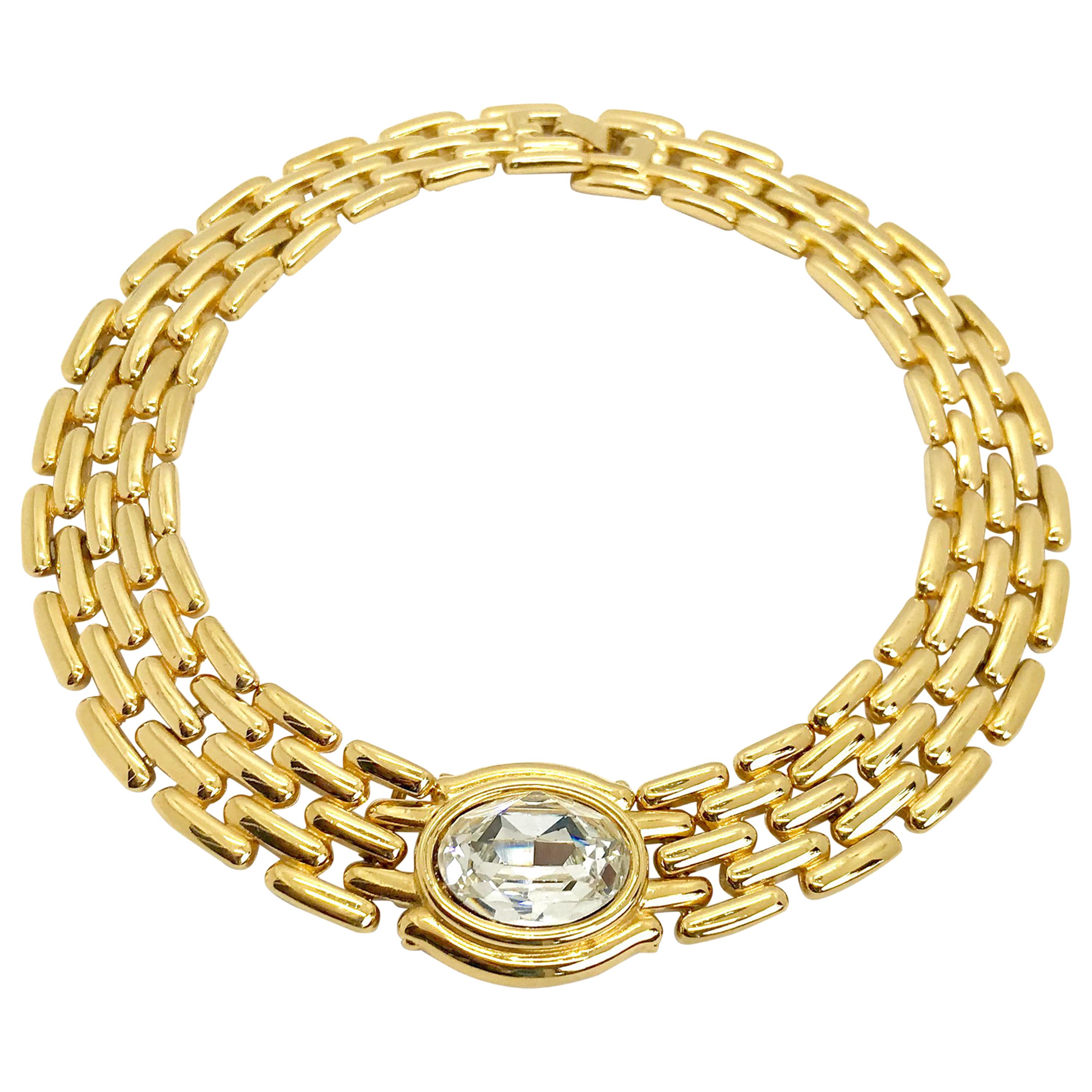 Givenchy 1980s Vintage Statement Collar Necklace