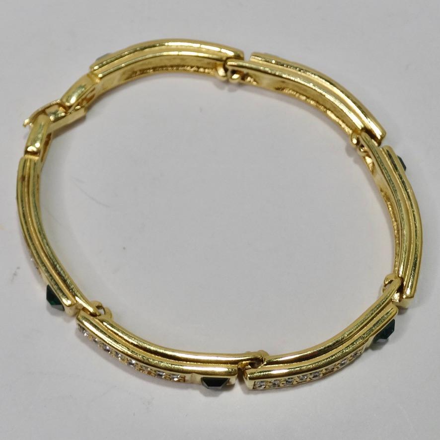 Givenchy Bracelet en plaqué or, 1990 Excellent état - En vente à Scottsdale, AZ
