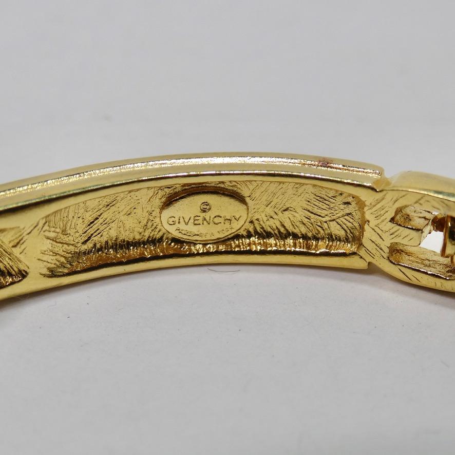 Givenchy 1990 Gold Plated Bracelet In Excellent Condition For Sale In Scottsdale, AZ