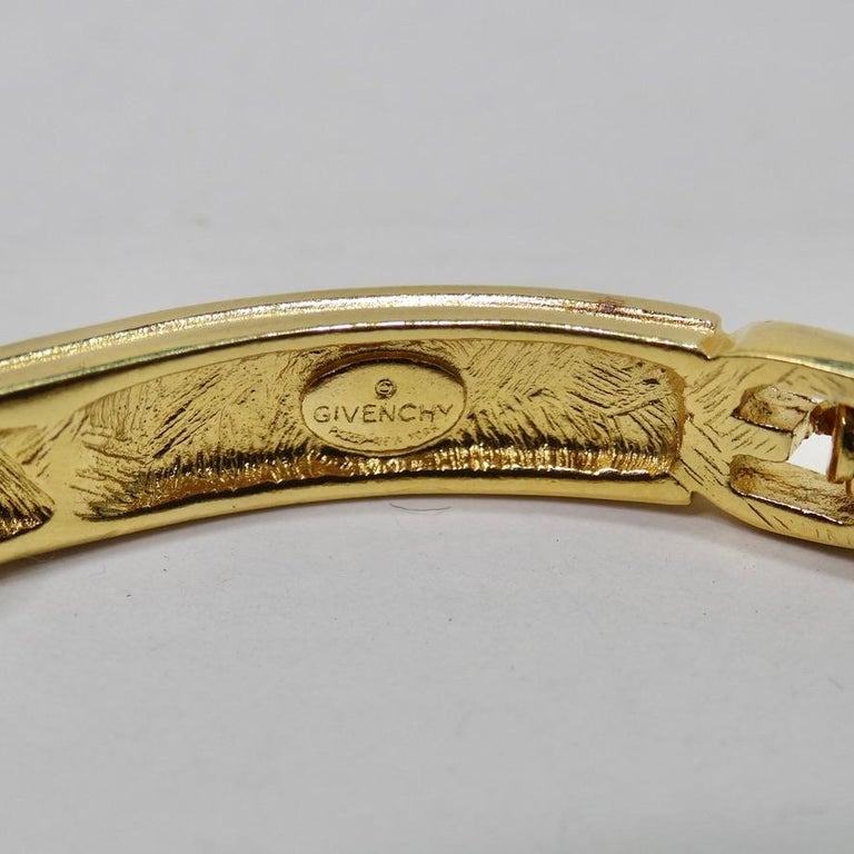 Givenchy Bracelet en plaque or 1990 En vente sur 1stDibs bracelet homme givenchy
