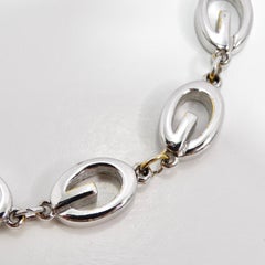 Givenchy 1990s Custom Silver Plated Bracelet