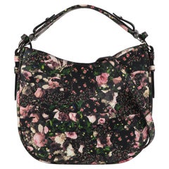 Used GIVENCHY 2003 Multi Floral Rose Violets Camouflage Shoulder Bag Crossbody Strap