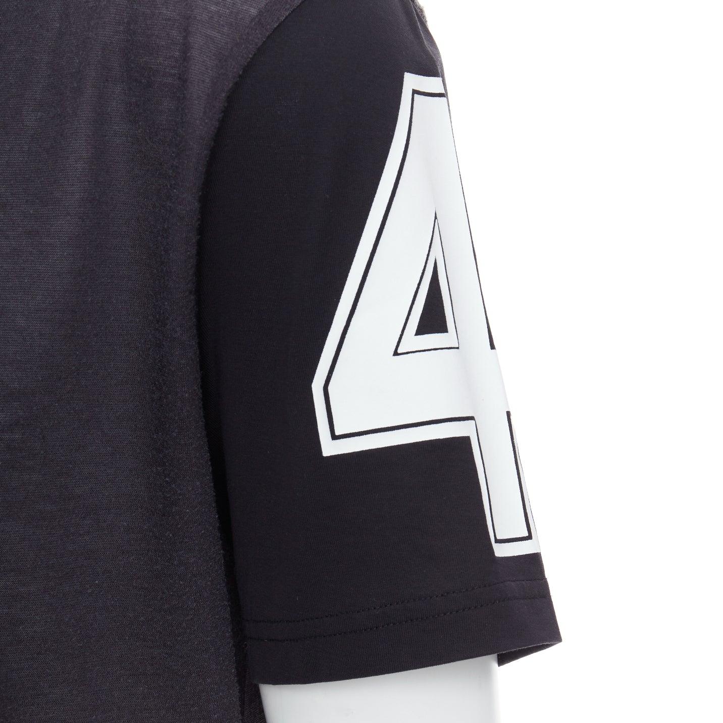 GIVENCHY 2013 Bird of Paradise star applique washed cotton tshirt M For Sale 3