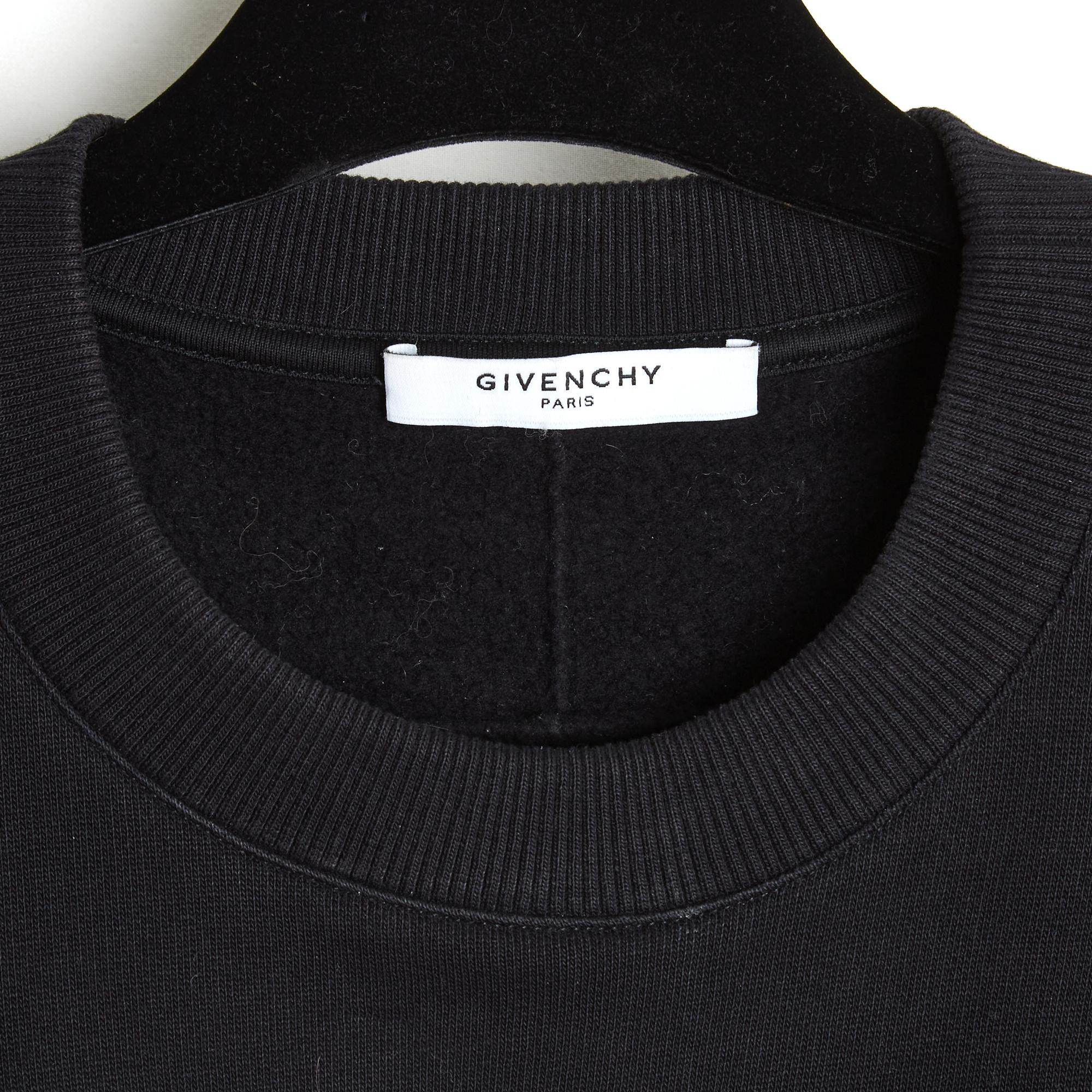 Noir Givenchy 2013 Sweat Shirt Oversize FR36 Gipsy Girl Black Sweatshirt UK8 US6 en vente