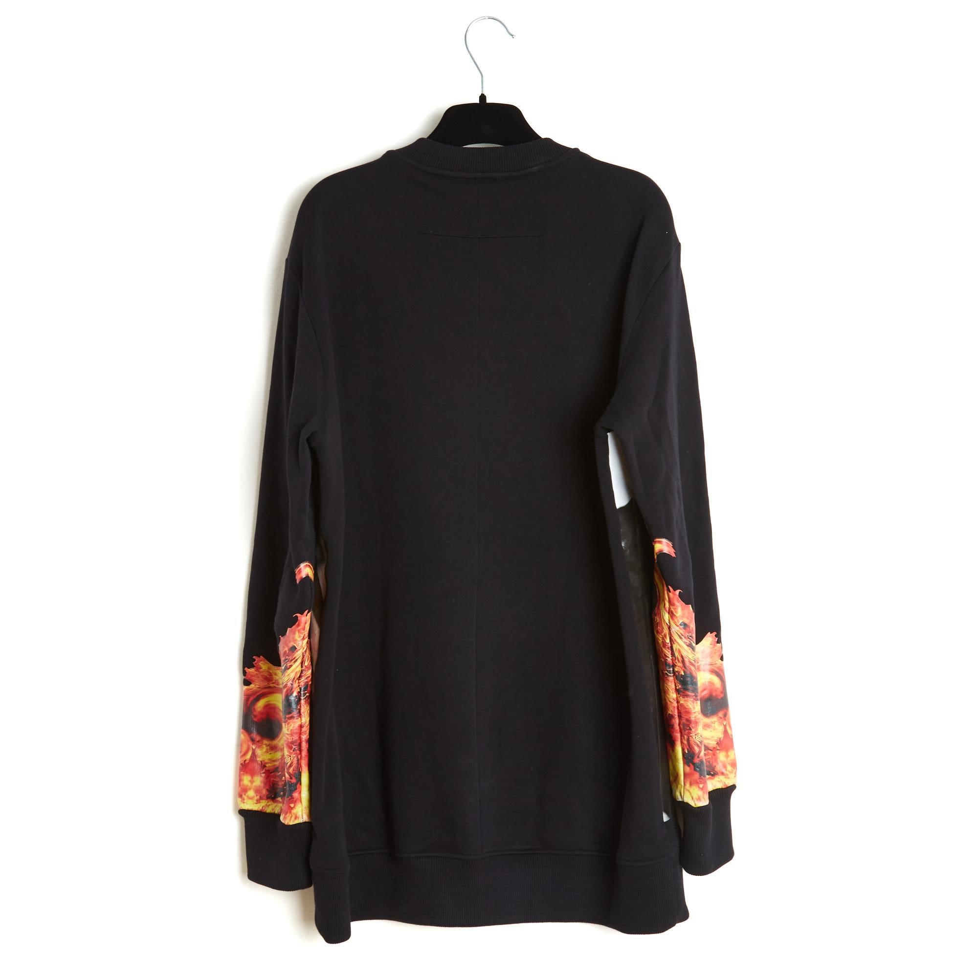 Givenchy 2013 Sweat Shirt Oversize FR36 Gipsy Girl Black Sweatshirt UK8 US6 Unisexe en vente